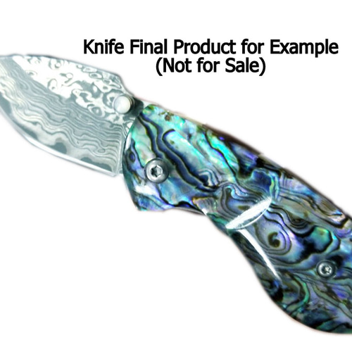 2個一組 140x38x6mm アクリル ナイフメイキング／ハンドル材