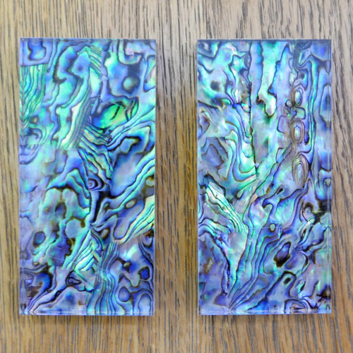 2個一組 78x38x6mm アクリル ナイフメイキング／ハンドル材