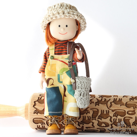 マドレーヌちゃん用着せ替え❤️ボーダーカットソー＋サロペット