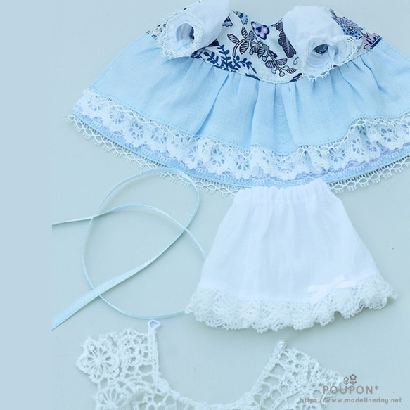 Madeleine-chan藍色/分層款式連衣裙的服裝 第8張的照片