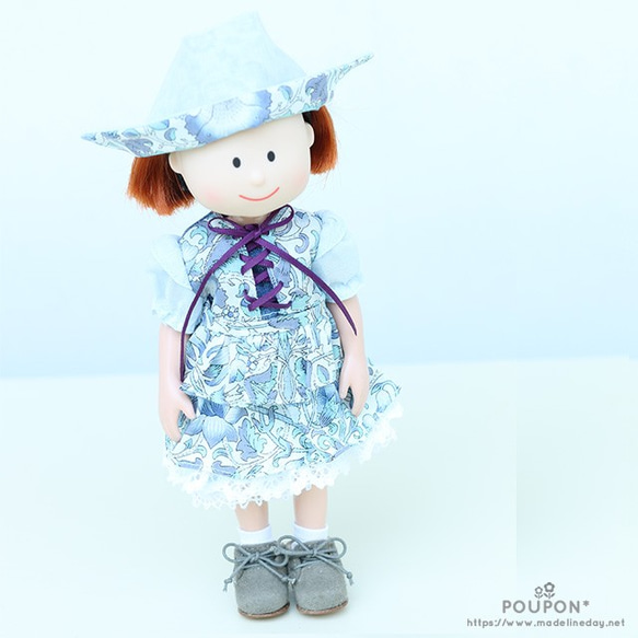 Madeleine-chan藍色/民族服飾風格套裝一件 第5張的照片
