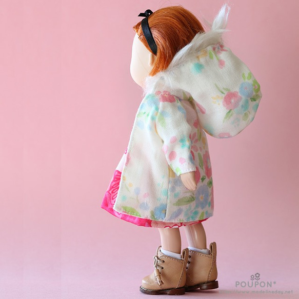 Madeleine-chan★連帽衛衣，配印花+粉色/一件 第4張的照片