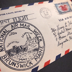 ★1938年に米国で送られたエアメール封筒★A5 2枚目の画像