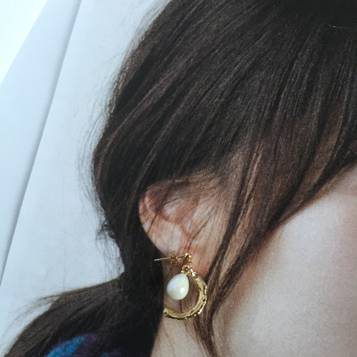 ♡天使の贈り物♡羽根とたまごのピアス/イヤリング ピアス（その他 