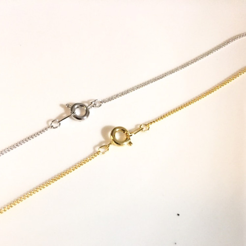 シンプル ミニ ハリネズミネックレス silver & gold ネックレス