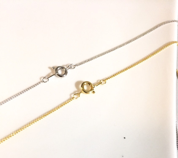 シンプル ミニ ハリネズミネックレス silver & gold 8枚目の画像