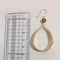 《カラー変更対応します♪》Swarovski ⁑ Olive lace drop ピアス/イヤリング 5枚目の画像