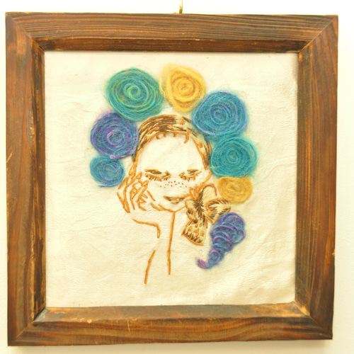刺繍イラスト。女の子たち。 絵画 rui 通販 150026｜Creema