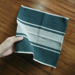 【特價】2件組可選/泰國手織布/手帕廚房布/植物染棉/手帕擦手巾 第2張的照片