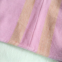 銷售價格！泰國植物染色和手工編織上衣/粉紅線/童裝/棉質 第4張的照片