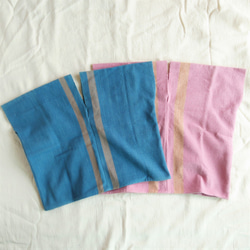 銷售價格！泰國植物染色和手工編織上衣/粉紅線/童裝/棉質 第6張的照片