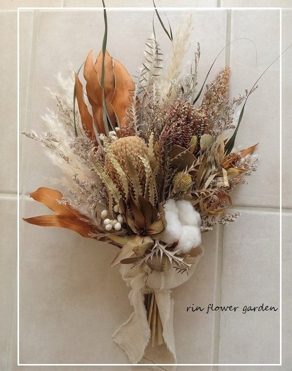 バンクシアのボタニカルブーケ&ブートニア♡ バンクシアのボタニカルブーケ&ブートニア♡