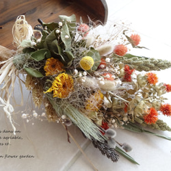 rin 40cm 秋色 オータムスワッグ＊花束 ウェディング 結婚式 ハロウィン 2枚目の画像