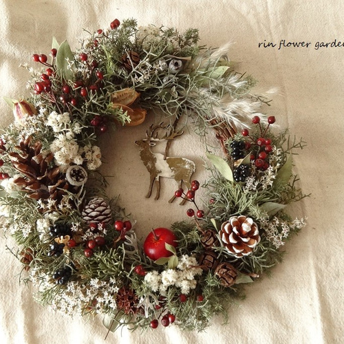 秋リース ハロウィンリース 秋冬リース ドライフラワーリース