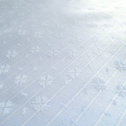 ストライプ 小花模様 ジャガード 生地（146cm巾×50cm･水色） 2枚目の画像