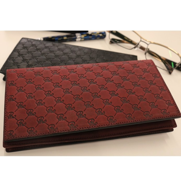 牛革 レザー 長財布 締切ら ワインレッド 牛革 レザー 長財布 締切ら ワインレッド