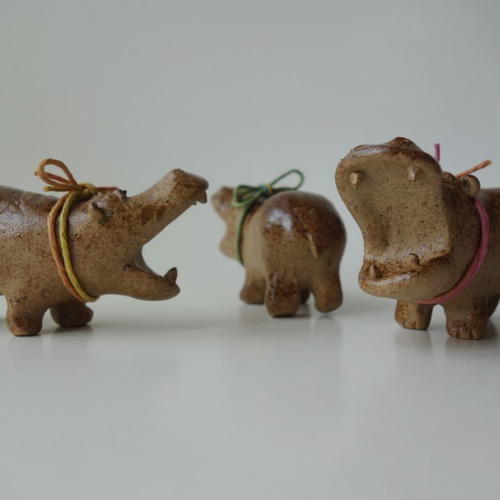 カバ 立体・オブジェ つちもの製作所 通販 7789936｜Creema(クリーマ)