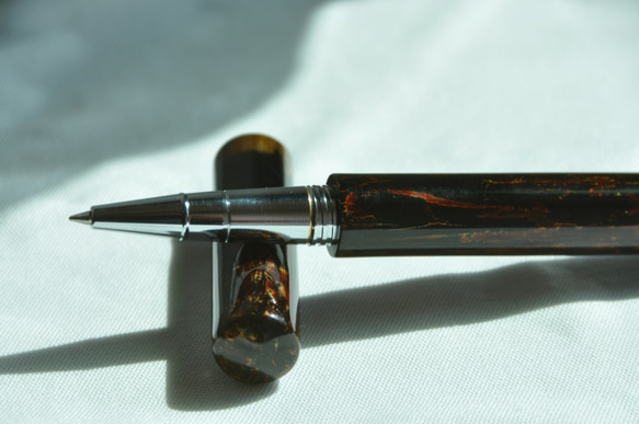 生漆原木鋼筆，鋼珠筆(兩用型) 第3張的照片