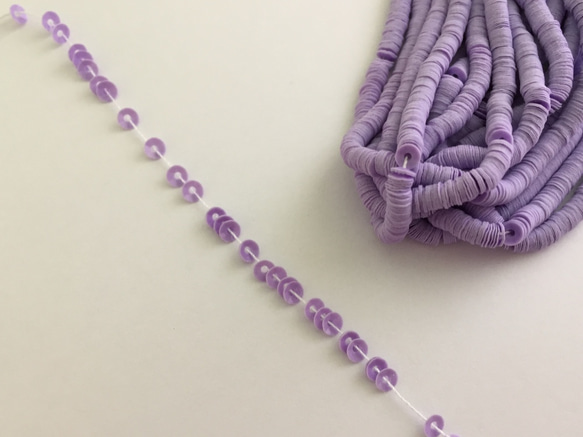 紫 Violet clairキューベット3mm250枚＆500枚＆1000枚 フランス製スパンコール☆オートクチュール刺 1枚目の画像