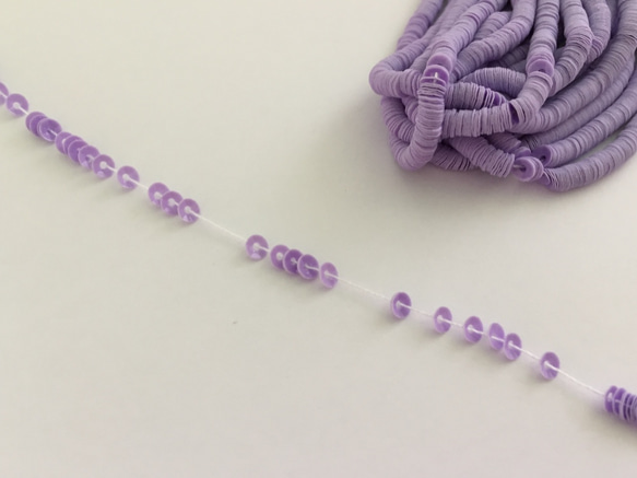 紫 Violet clairキューベット3mm250枚＆500枚＆1000枚 フランス製スパンコール☆オートクチュール刺 2枚目の画像