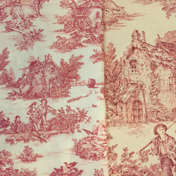 トワルドジュイ布  Toile de Jouy 小柄 3枚目の画像