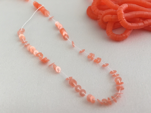 シェルオレンジ Orange pâle 3mm オートクチュール 2枚目の画像