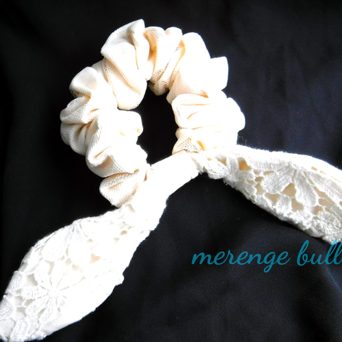 MERRMA リボンレース　シュシュ コットンレースリボンシュシュ シュシュ meringue bull 通販