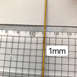 13m ラメゴム  金ラメゴム　直径1mm  金ラメゴム 丸ゴム紐　ゴールドラメゴム手芸紐　 4枚目の画像