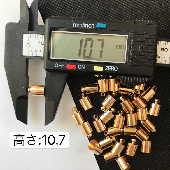 30個　外径7mm  銅合金製　KD7KC タッセルキャップ　カツラ 5枚目の画像