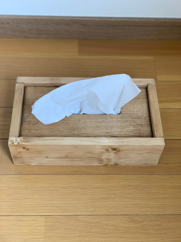 【無垢材】シンプルなティッシュボックス 4枚目の画像