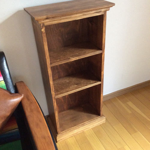 アンティーク風】カフェブックシェルフ 本棚・絵本棚・マガジンラック