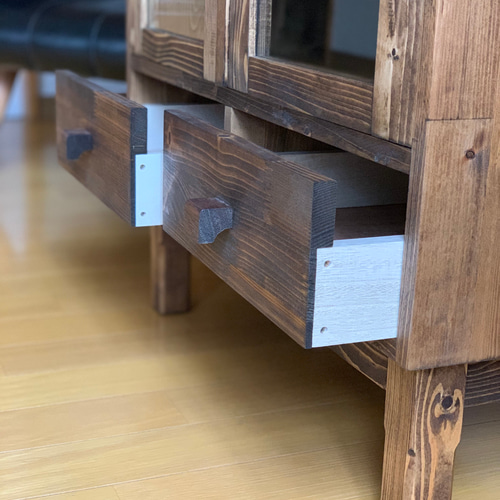 ガラスキャビネットB ガラスショーケース・食器棚・カフェシェルフ