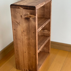3段カフェシェルフワイド アンティーク キッチンラック 棚