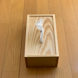 【無垢材】ティッシュボックス　ティッシュケース 2枚目の画像