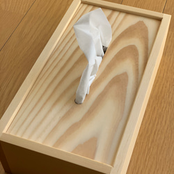 【無垢材】ティッシュボックス　ティッシュケース 3枚目の画像
