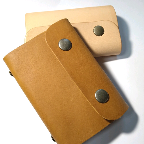 真鍮と本革のシステム手帳 フラップ】 ミニ5穴 マイクロ5 M5