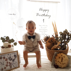 【再販2点】1歳誕生日　タペストリー 3枚目の画像