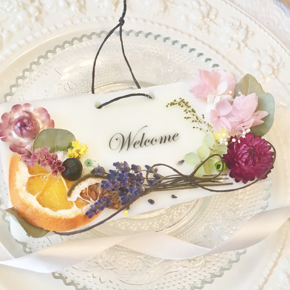 welcome plate   ※アロマワックスサシェ 2枚目の画像