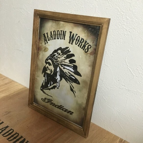 ネイティブアメリカン 額入りポスター【引き取り歓迎（配送ご相談