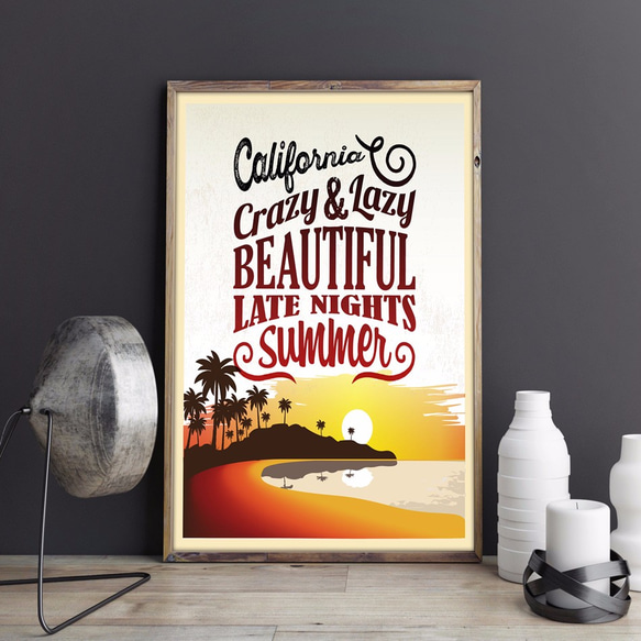 California Beach　ポスター(Ａ２サイズ) 1枚目の画像