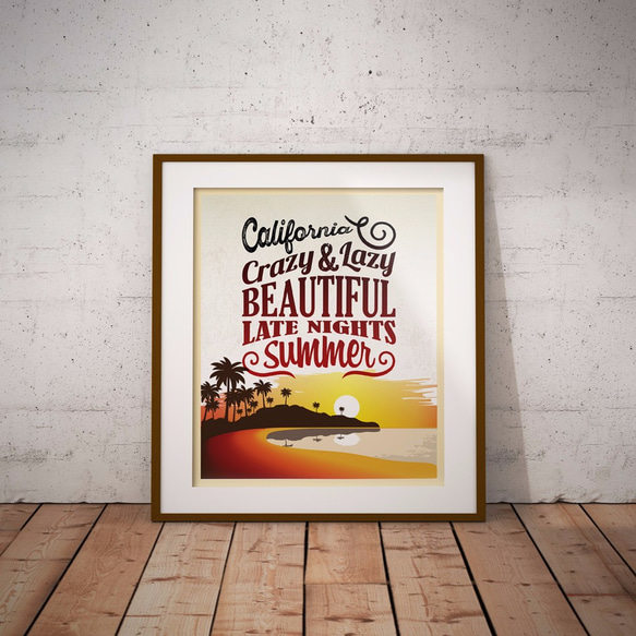 California Beach　ポスター(Ａ２サイズ) 2枚目の画像