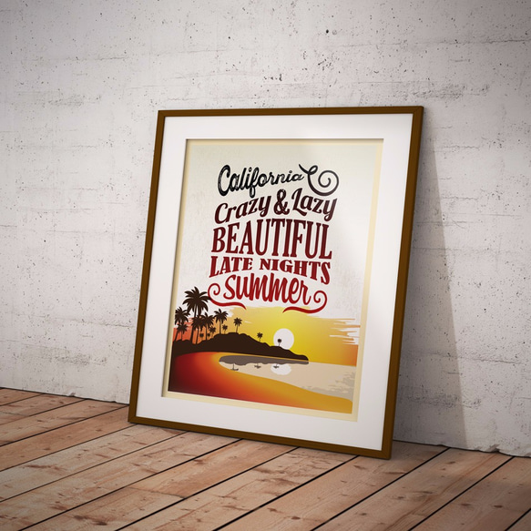 California Beach　ポスター(Ａ２サイズ) 3枚目の画像