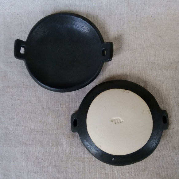 耳付き豆皿(黒) 2枚目の画像