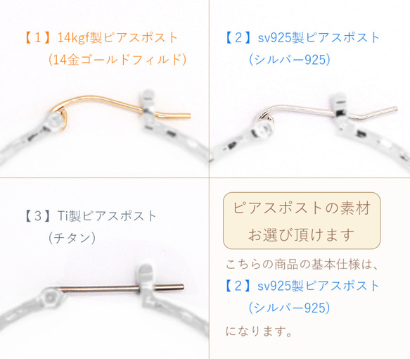 sv925ピアス[Pentagon/古代銀] 5枚目の画像