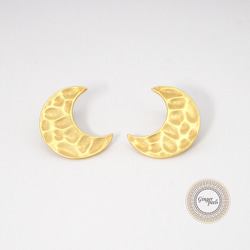 イヤリング[Crescent Moon/古代金] 3枚目の画像