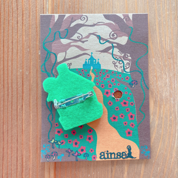 OZ綠野仙踪伐木工人童話童話胸針刺繡手繡毛氈字符 第3張的照片