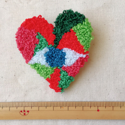 Corazon胸針CORAZON綠色墨西哥心形核心墨西哥墨西哥針刺Mokomoko 第5張的照片