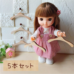 さくら　人形用木製クローゼット　ハンドメイド ドール用クローゼット[桜ピンク]〈ピンクストライプ〉♡の通販