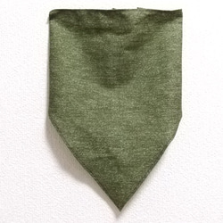 デニム風無地  子供用三角巾　ゴム紐付 10枚目の画像