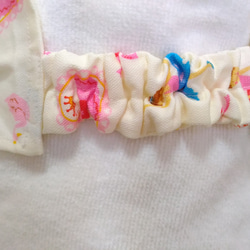 子供用三角巾　ゴム紐付　バレリーナ（クリーム色） 5枚目の画像